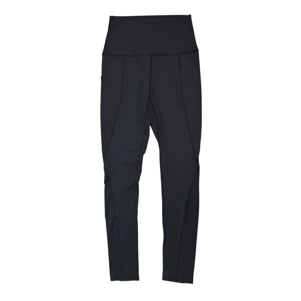 New Womens Athletic Leggings High Waist Pockets Black Athleisure Yoga Pilates S
